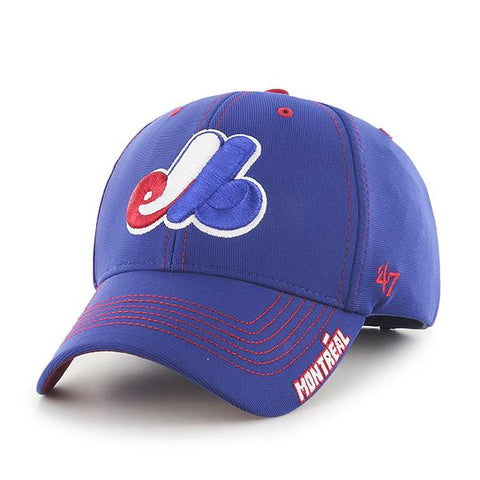 Shop Montreal Expos 47 Brand YOUTH Blue Dark Twig Performance Adjustable Hat Cap - Sporting Up