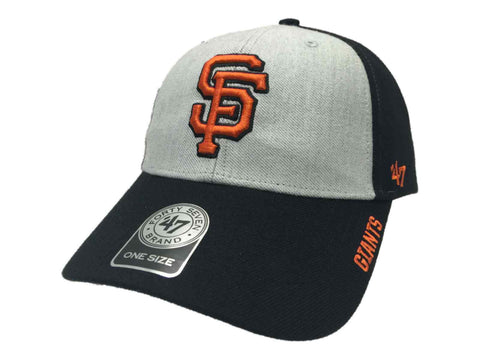 Shop San Francisco Giants 47 Brand Light Gray & Black Structured Adj Hat Cap - Sporting Up