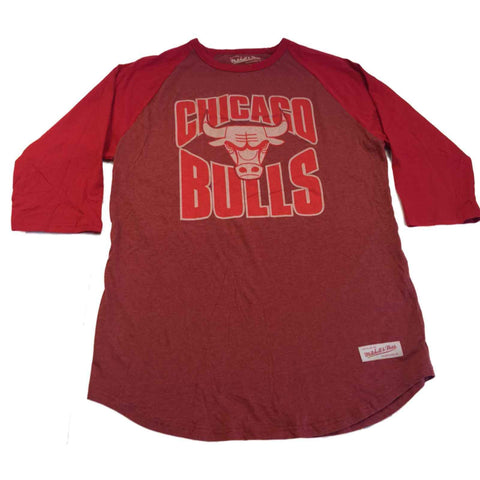Shop Chicago Bulls Mitchell & Ness Red Baseball Style Tailored Fit Vintage T-Shirt(L) - Sporting Up