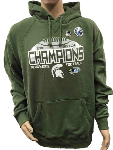 Shop Michigan State Spartans 2015 Big Ten Champion Locker Room Hoodie Sweatshirt - Sporting Up