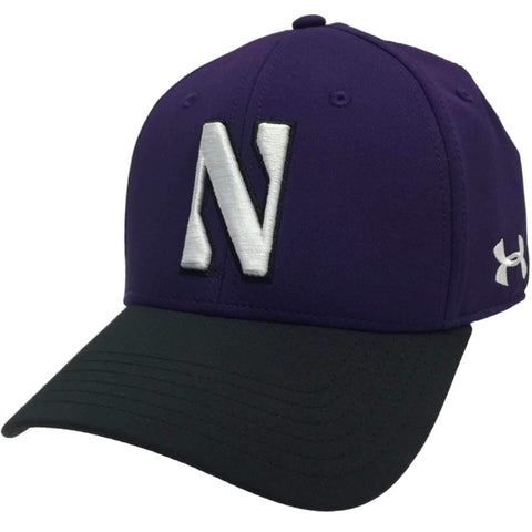 Northwestern wildcats under pansar lila på fält baseball flex hattmössa - sportiga upp