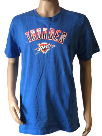 Shop Oklahoma City Thunder Zipway Blue Tear-Away Cotton Short Sleeve T-Shirt - Sporting Up
