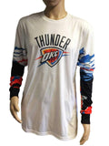 Oklahoma City Thunder Zipway White Performance Long Sleeve Loose T-Shirt - Sporting Up
