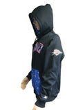 Oklahoma City Thunder Zipway chaqueta con capucha negra con cremallera completa y desprendible - sporting up