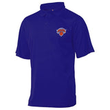New York Knicks majestätisches blaues Performance-Kurzarm-Golfpoloshirt – sportlich