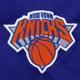 New York Knicks majestätisches blaues Performance-Kurzarm-Golfpoloshirt – sportlich