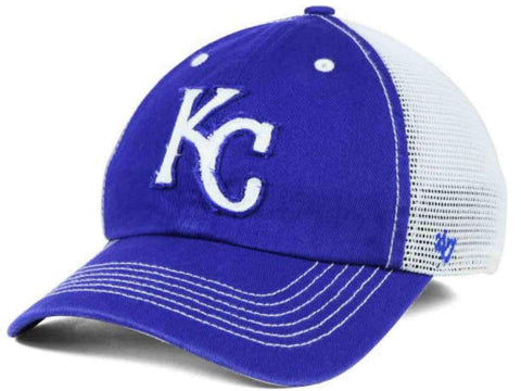 Kansas City Royals 47 Brand Blue Taylor Closer Mesh Vintage Flexfit Hat Cap - Sporting Up
