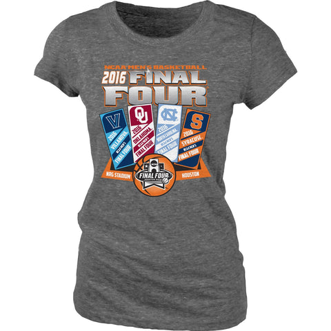 Shop 2016 Final Four March Madness Basketball Houston Ticket Women T-Shirt - Sporting Up