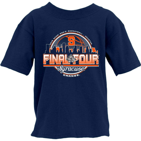 Camiseta juvenil Syracuse naranja 2016 Final Four Basketball Houston Skyline - Sporting Up