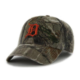 Detroit Tigers 47 Brand Realtree Camo Clean Up Slouch Adjustable Hat Cap - Sporting Up