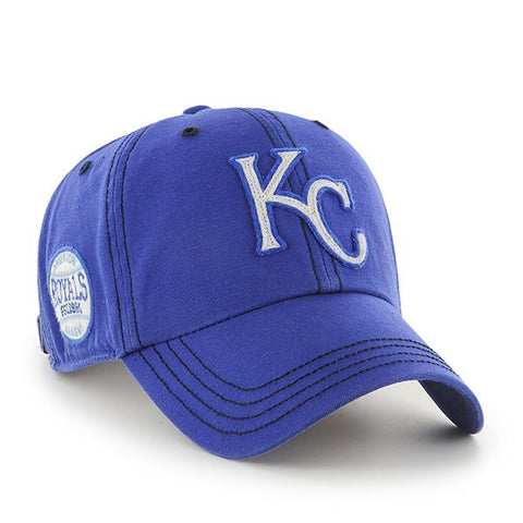 Kansas City Royals 47 Brand Blue Woodall Clean Up verstellbare Slouch-Mütze – sportlich