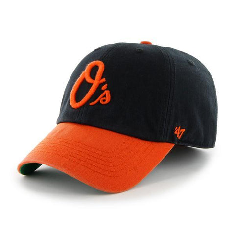 Shop Baltimore Orioles 47 Brand Black Orange Franchise "O" Fitted Slouch Hat Cap - Sporting Up