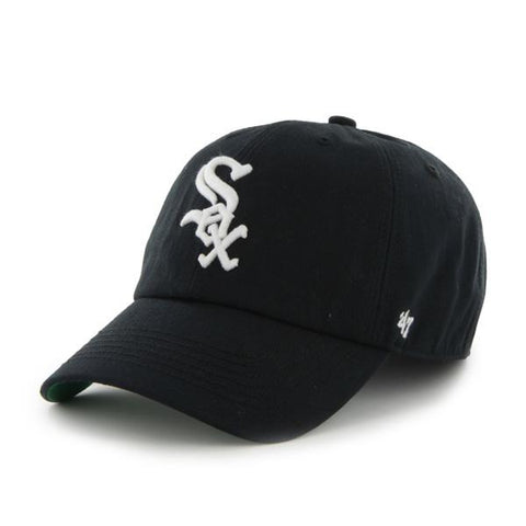Shop Chicago White Sox 47 Brand Black Franchise "Sox" Fitted Slouch Hat Cap - Sporting Up