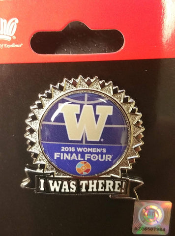 Shop Washington Huskies 2016 NCAA Womens Final Four I Was There Collectible Lapel Pin - Sporting Up