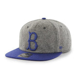 Brooklyn Dodgers 47 Brand Gray Blue Hempstead Wool Adjustable Snapback Hat Cap - Sporting Up