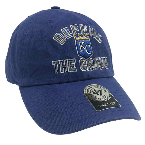 Kansas City Royals 47 Brand Blue Power „Defend the Crown“ Relax Adj Hat Cap – Sporting Up