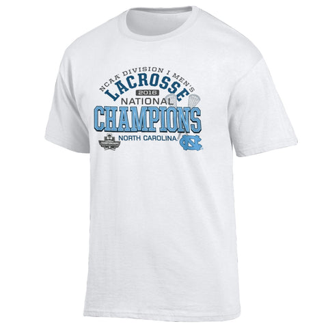 Shop North Carolina Tar Heels 2016 Lacrosse National Champions Locker Room T-Shirt - Sporting Up