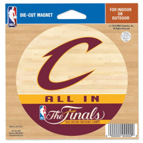 Cleveland Cavalier Cavs Wincraft 2016 Finals Conf Champs Die-Cut Magnet (4") - Sporting Up