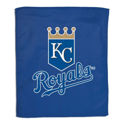 Compre la toalla de rally WinCraft azul con logotipo de corona blanca y dorada de los Kansas City Royals - Sporting Up
