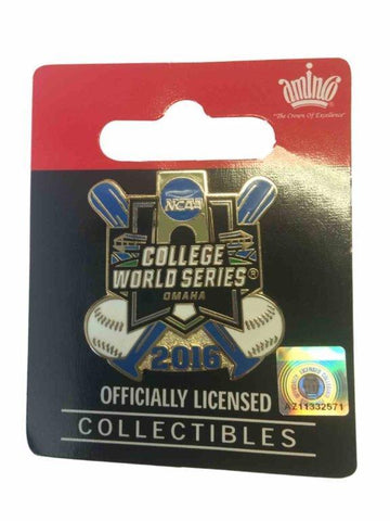 Shop 2016 NCAA Omaha College World Series CWS Aminco Crossed Bats Metal Lapel Pin - Sporting Up