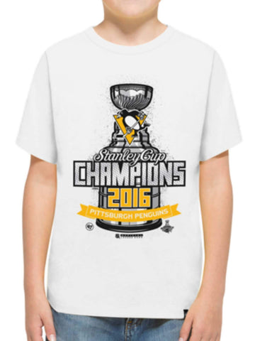 T-shirt sur glace pour jeunes des Penguins de Pittsburgh 47 de la marque 2016 des champions de la Coupe Stanley - Sporting Up
