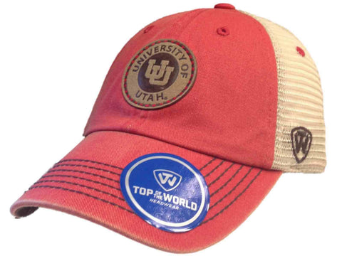 Utah utes remolque rojo outlander malla ajustable snapback gorra de sombrero - sporting up