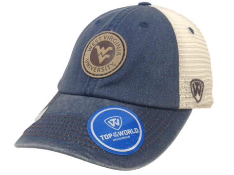 West Virginia Mountaineers Tow Navy Outlander Mesh réglable Snapback Hat Cap - Sporting Up