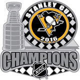 Pittsburgh Penguins 2016 Stanley Cup Champions Trophy Large Metal Lapel Pin - Sporting Up