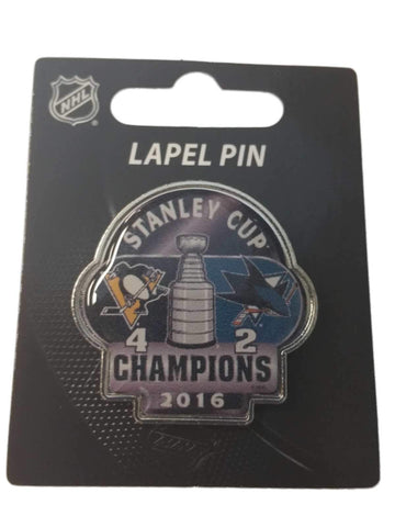 Pin de solapa de metal de la serie de juegos 4-2 de los campeones de la Copa Stanley de los pingüinos de Pittsburgh 2016 - sporting up
