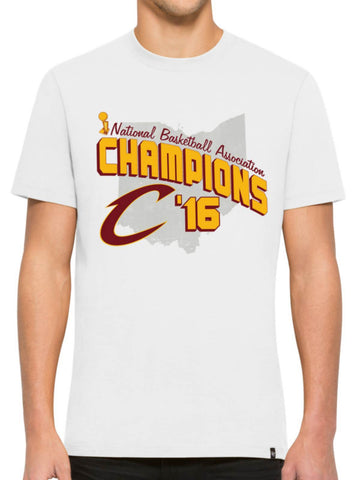 Cleveland cavaliers 47 marque 2016 champions de la finale t-shirt flanker blanc - sporting up
