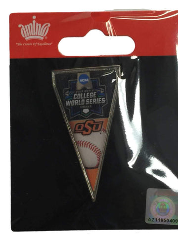 Shop Oklahoma State Cowboys 2016 NCAA Omaha College World Series Pennant Lapel Pin - Sporting Up