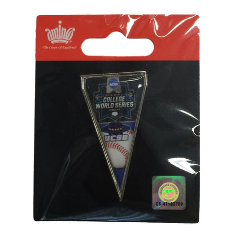 UCSB Gauchos 2016 NCAA Omaha College World Series Pennant Metal Lapel Pin - Sporting Up