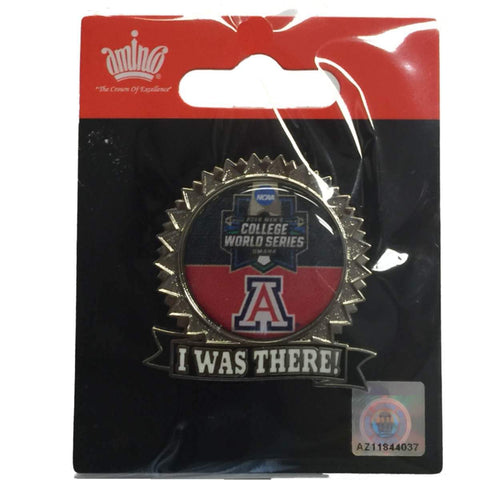 Épinglette « J'étais là » des Wildcats de l'Arizona 2016 ncaa Omaha College World Series - faire du sport