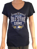 2016 MLB All-Star Game San Diego SAAG Women Navy Tri-Blend V-Neck T-Shirt - Sporting Up