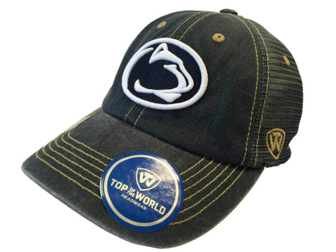 Shop Penn State Nittany Lions TOW Navy Gray Past Mesh Adjustable Snapback Hat Cap - Sporting Up