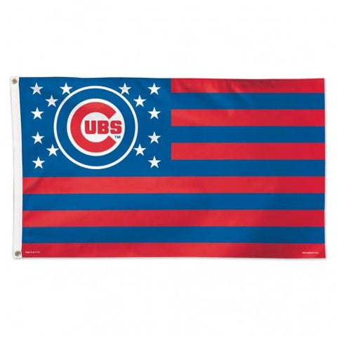 Shop Chicago Cubs WinCraft Stars & Stripes Deluxe Indoor Outdoor Flag (3' x 5') - Sporting Up