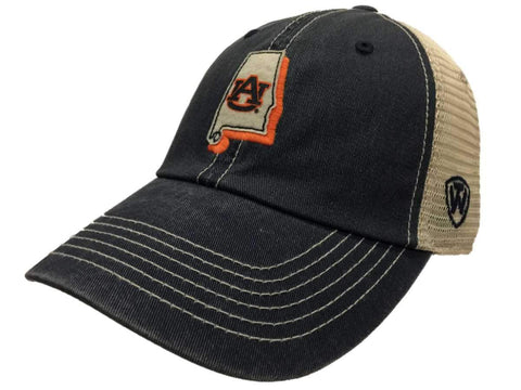 Auburn Tigers TOW Gray United Mesh Adjustable Snapback Slouch Hat Cap - Sporting Up