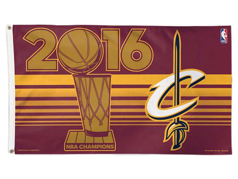 Shop Cleveland Cavaliers 2016 NBA Champions Wine Red Indoor Outdoor Deluxe Flag - Sporting Up