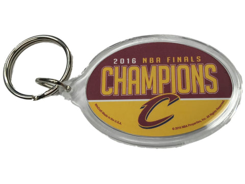 Shop Cleveland Cavaliers 2016  Champs Red & Yellow Two Sided Oval Acrylic Keychain - Sporting Up