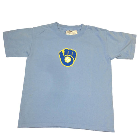 Compre camiseta Milwuakee Brewers Soft as a Grape azul claro para jóvenes SS con cuello redondo (M) - Sporting Up