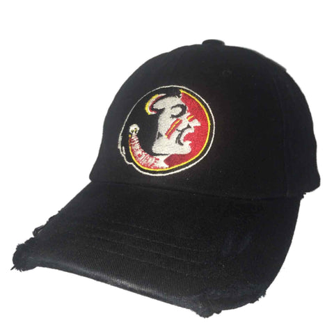 Casquette de chapeau flexible déchirée en lambeaux de marque rétro Seminoles de l'État de Floride (s/m) - faire du sport