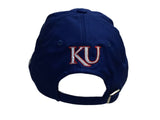Kansas Jayhawks Adidas Blue Climalite Slouch Adjustable Strap Hat Cap - Sporting Up