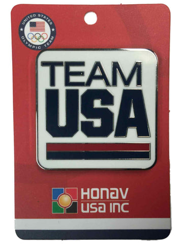 sommar-OS 2016 Rio de Janeiro Brasilien "Team USA" Vit fyrkantig magnet - Sporting Up
