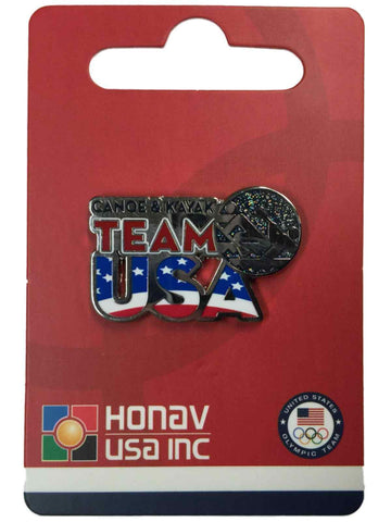 olympische Sommerspiele 2020 Tokio Japan „Team USA“ Kanu- und Kajak-Piktogramm-Anstecknadel – sportlich