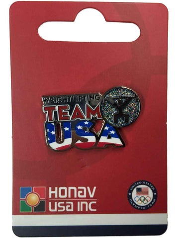 Shop 2020 Summer Olympics Tokyo Japan "Team USA" Weightlifting Pictogram Lapel Pin - Sporting Up
