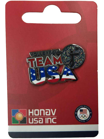 Shop 2020 Summer Olympics Tokyo Japan "Team USA" Volleyball Pictogram Metal Lapel Pin - Sporting Up
