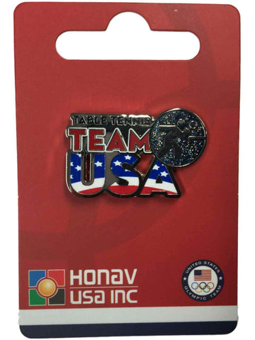 pin de solapa con pictograma de tenis de mesa "equipo de EE. UU." de los Juegos Olímpicos de verano de 2020 en Tokio, Japón - Sporting Up