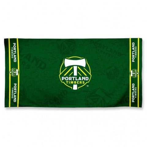 Shop Portland Timbers MLS WinCraft Green & Yellow Cotton Fiber Beach Towel 30" x 60" - Sporting Up