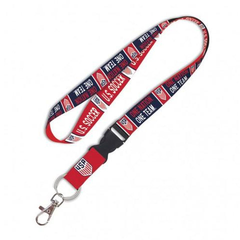 Shop United States USA National Soccer "One Nation One Team" Durable Buckle Lanyard - Sporting Up