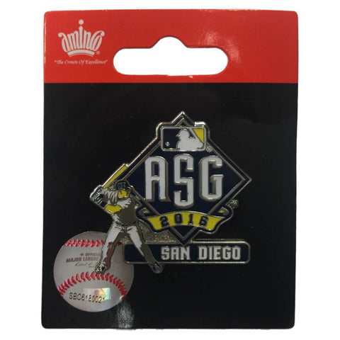 Shop 2016 All-Star Game San Diego Aminco Baseball Batter Collectible Metal Lapel Pin - Sporting Up